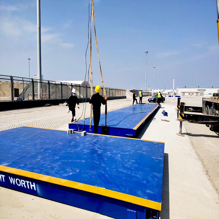 150噸地磅汽車衡安裝現(xiàn)場